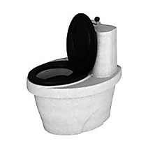 Дачный Туалет Торфяной РОСТОК белый гранит