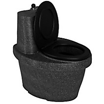 Дачный Туалет Торфяной РОСТОК чёрный гранит с термосидением